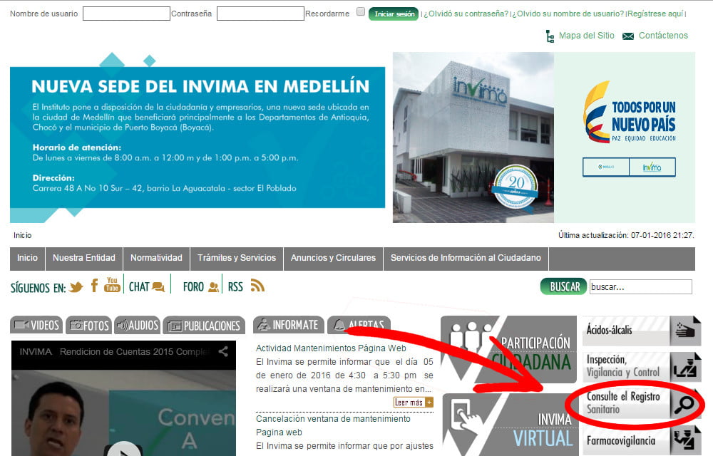 registro sanitario invima