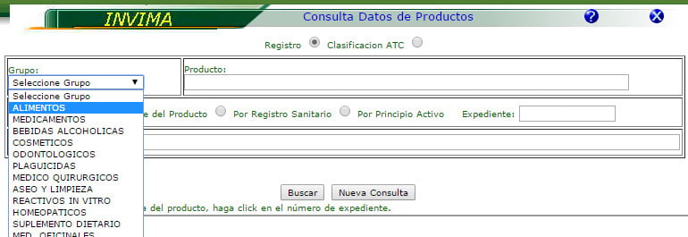 registro sanitario invima alimentos