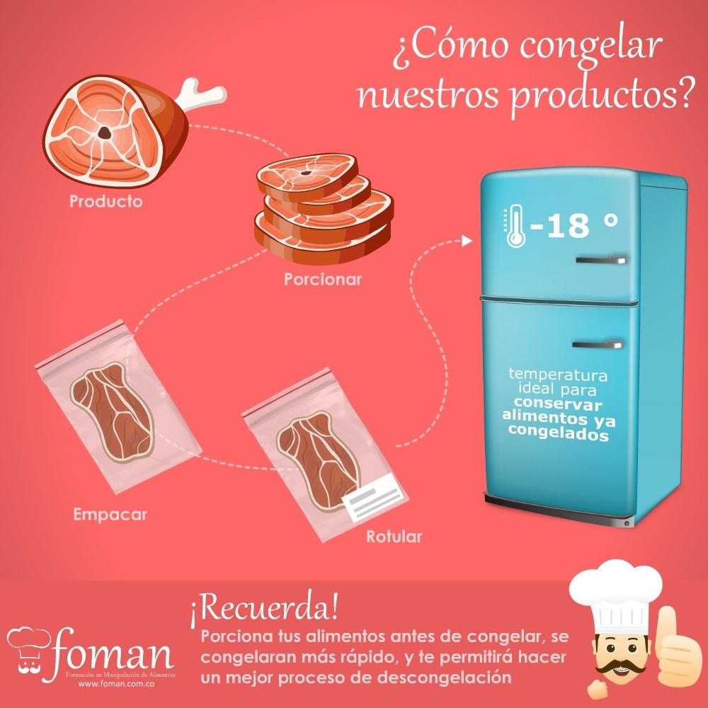 congelar alimentos