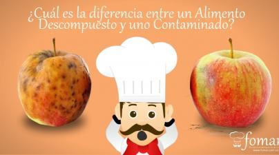 alimento descompuesto y contaminado