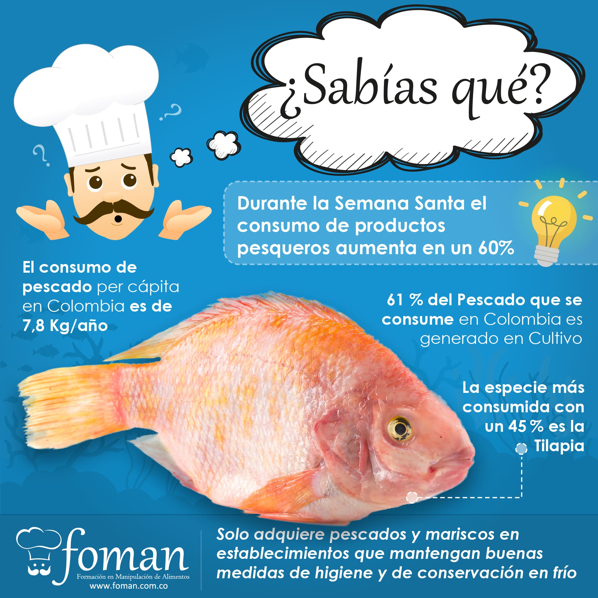 sabias que pescado en colombia